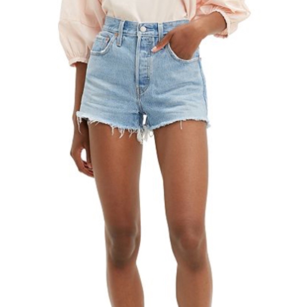 Levi's 501 Original High Waisted Denim Shorts